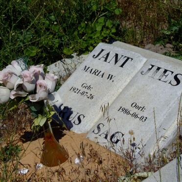 JANTJIES Maria W. 1921-1986