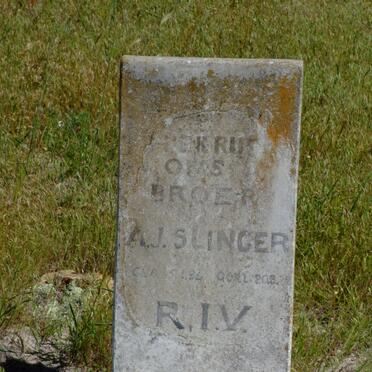 SLINGER A.J. 1884-1922