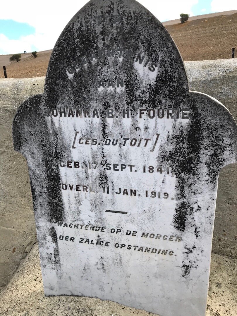 FOURIE Johanna B.H. nee DU TOIT 1841-1919
