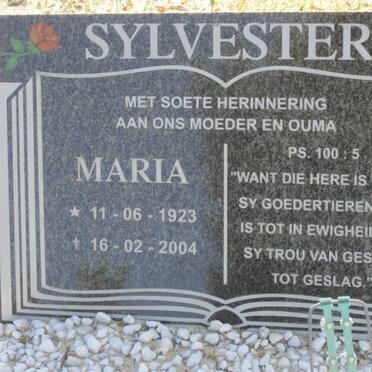 SYLVESTER Maria 1923-2004