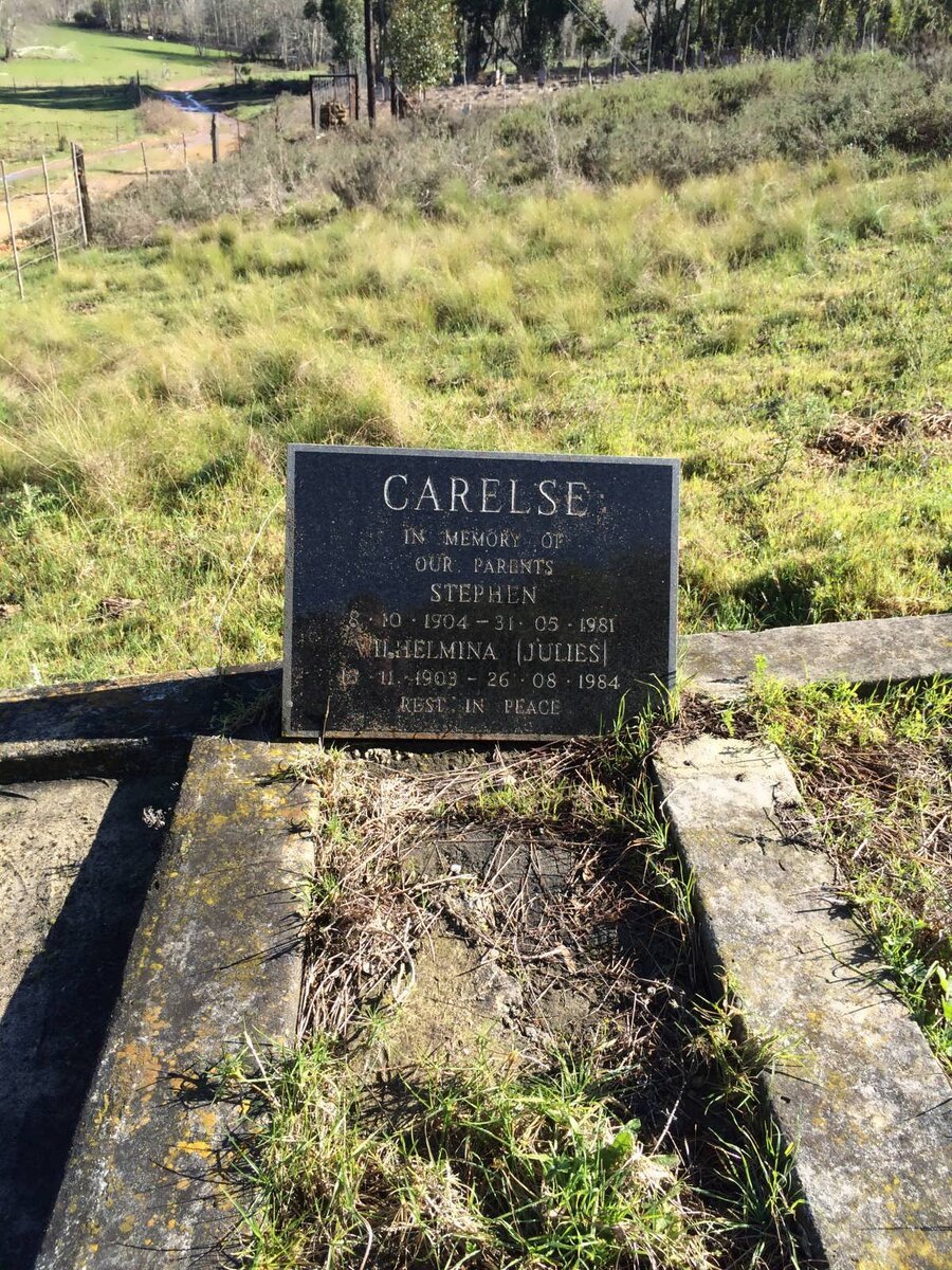 CARELSE Stephen 1904-1981 &amp; Wilhelmina JULIES 1903-1984