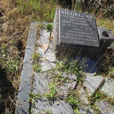 SIEGELAAR Gert Christoffel 1927-1998