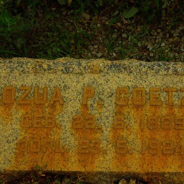 COETZEE Jozua P. 1889-1924