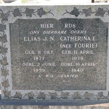 MATTHEE Elias J.N. 1877-1959 &amp; Catherina E. FOURIE 1879-1940