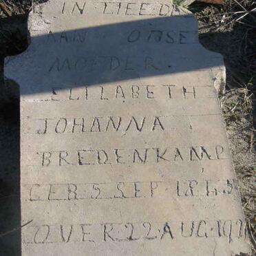 BREDENKAMP Elizabeth Johanna 1845-1921