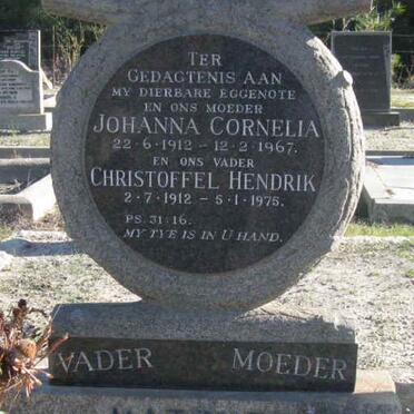 MATTHEE Christoffel Hendrik 1912-1975 &amp; Johanna Cornelia 1912-1967 :: LUBBE Helena Debora 1939-2002