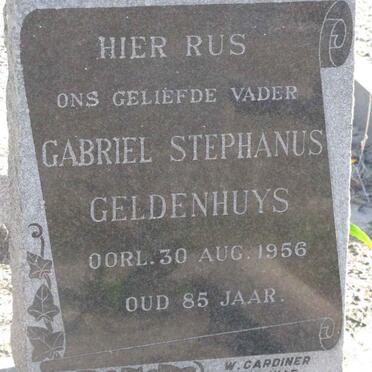 GELDENHUYS Gabriel Stephanus -1956