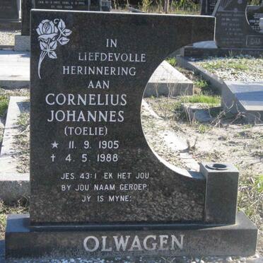 OLWAGEN Cornelius Johannes 1905-1988