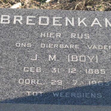 BREDENKAMP J.M. 1885-1963