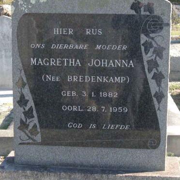 FOURIE Magretha Johanna nee BREDENKAMP 1882-1959