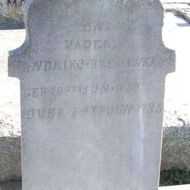 BREDENKAMP Hendrik J. 1850-1935