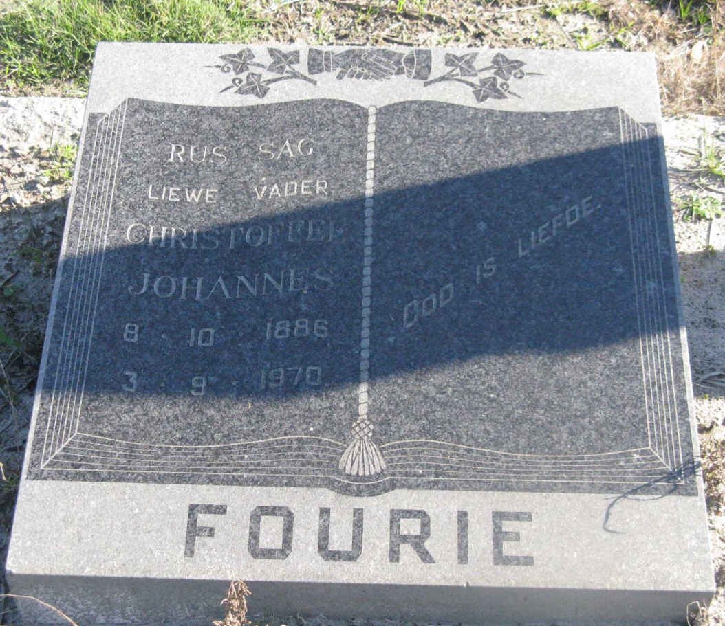 FOURIE Christoffel Johannes 1886-1970