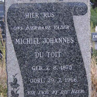 TOIT Michiel Johannes, du 1875-1966 &amp; Susanna M. FOURIE 1874-1951