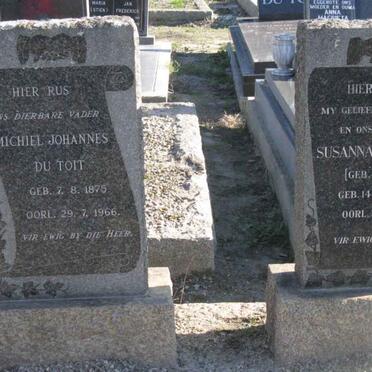 TOIT Michiel Johannes, du 1875-1966 &amp; Susanna M. FOURIE 1874-1951