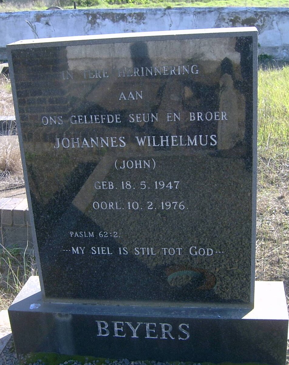 BEYERS Johannes Wilhelmus 1947-1976