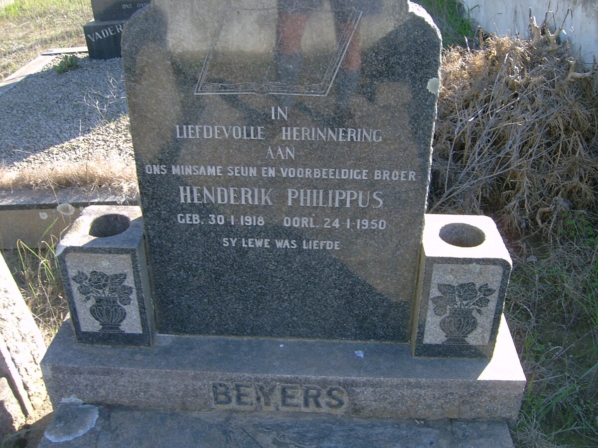 BEYERS Henderik Philippus 1918-1950
