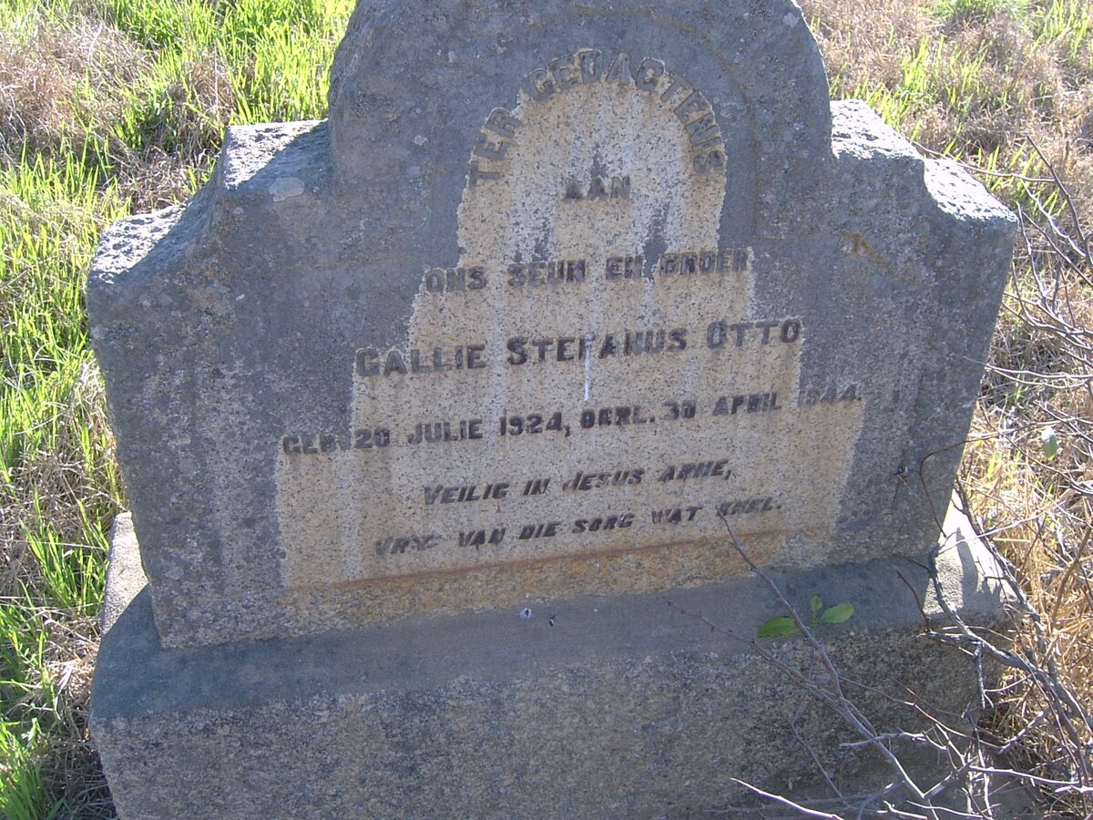 OTTO Gallie Stephanus 1924-1944