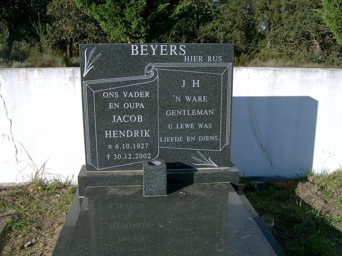 BEYERS Jacob Hendrik 1927-2002