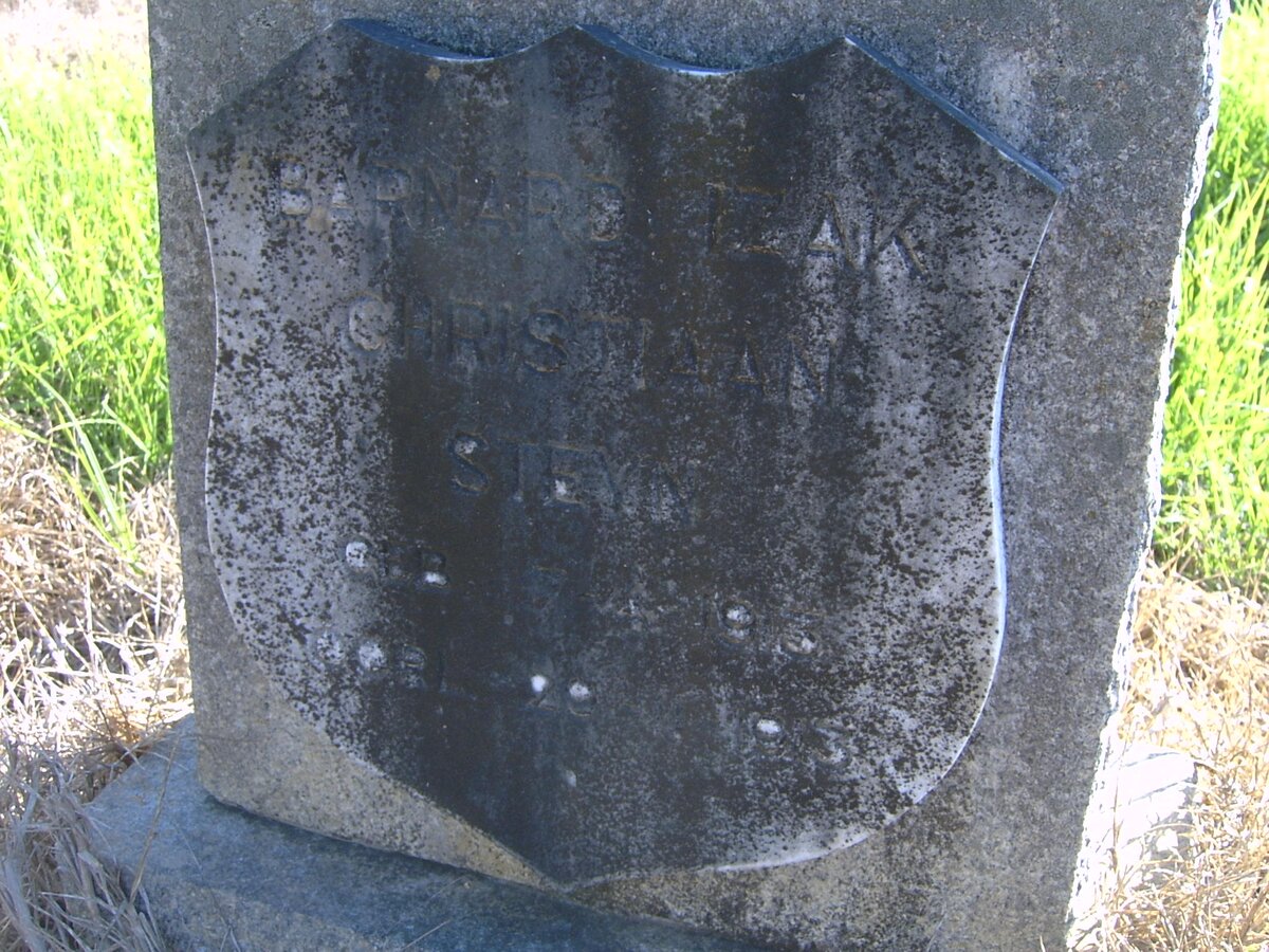 STEYN Barnard Izak Christiaan 1913-1913