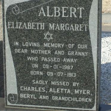 ALBERT Elizabeth Margaret 1913-1987