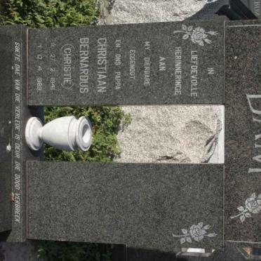 BAM Christiaan Bernardus 1941-1989