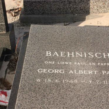 BAEHNISCH Georg Albert Paul 1948-1983