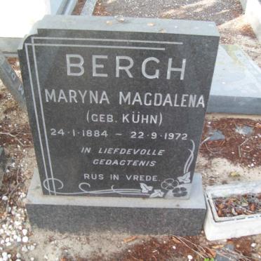 BERGH Maryna Magdalena nee KÜHN 1884-1972