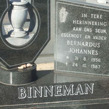 BINNEMAN Bernardus Johannes 1956-1987