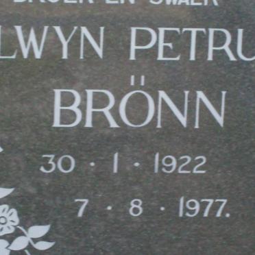 BRONN Alwyn Petrus 1922-1977