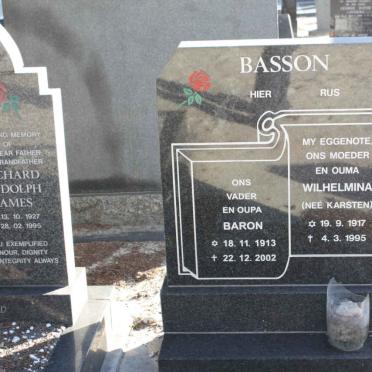 BASSON Baron 1913-2002 &amp; Wilhelmina KARSTEN 1917-1995