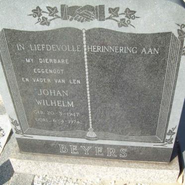 BEYERS Johan Wilhelm 1947-1974