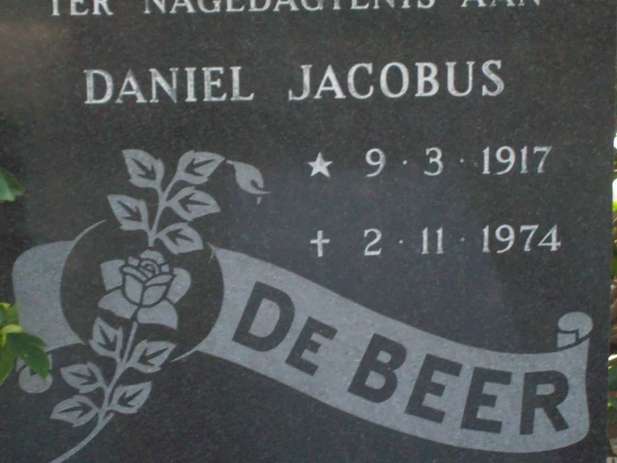 BEER Daniel Jacobus, de 1917-1974