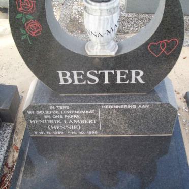 BESTER Hendrik Lambertus 1959-1995