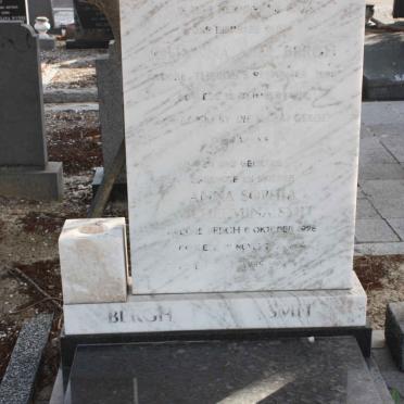 BERGH Johanna nee THERON -1972  ::  SMIT Anna Sophia Wilhelmina nee BERGH 1928-