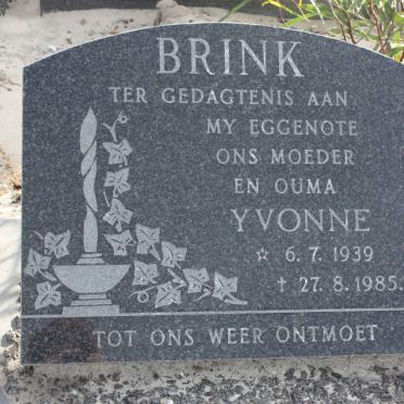 BRINK Yvonne 1939-1985