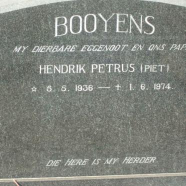 BOOYENS Hendrik Petrus 1936-1974