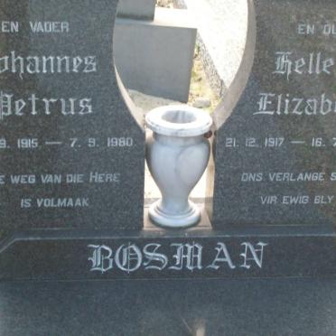 BOSMAN Johannes Petrus 1915-1980 &amp; Helletjie Elizabeth 1917-1984
