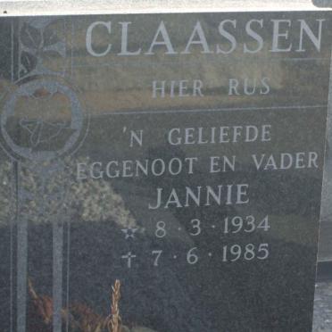 CLAASSEN Jannie 1934-1985