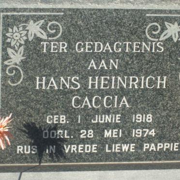 CACCIA Hans Heinrich 1918-1974