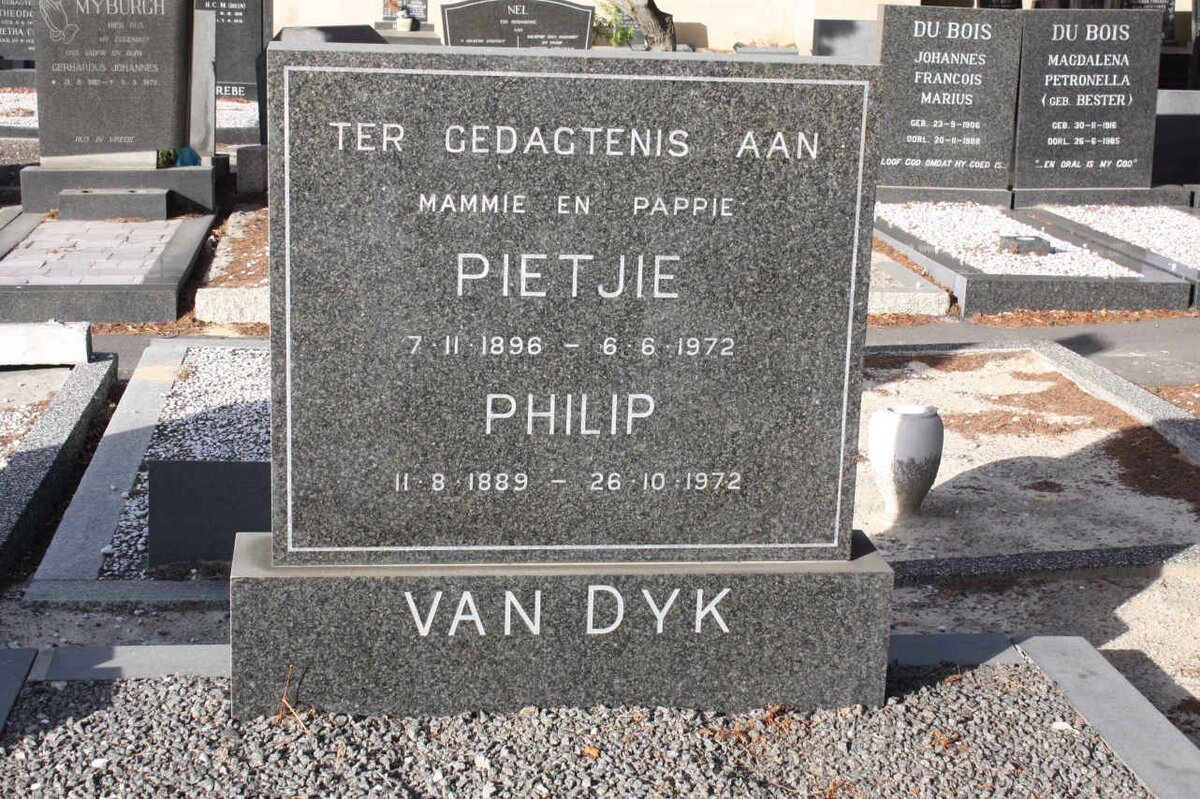 DYK Philip, van 1889-1972 &amp; Pietjie 1896-1972