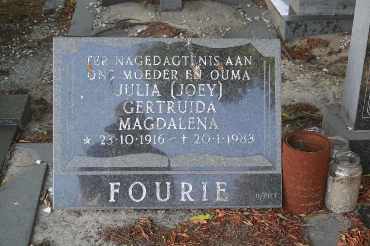 FOURIE Julia Gertruida Magdalena 1916-1983
