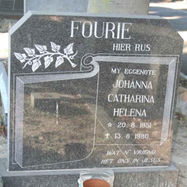 FOURIE Johanna Catharina Helena 1951-1980