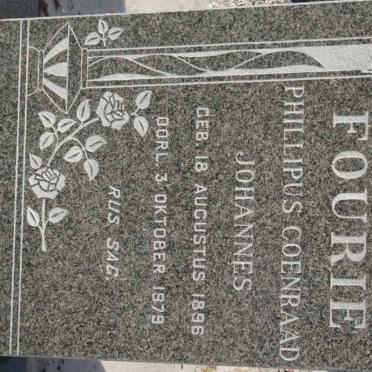 FOURIE Phillipus Coenraad Johannes 1896-1979