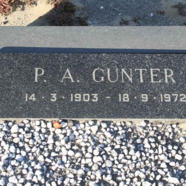 GUNTER P.A. 1903-1972