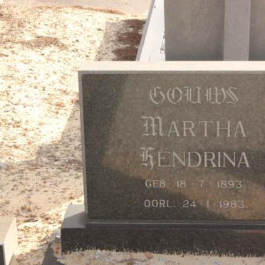 GOUWS Martha Hendrina 1893-1983