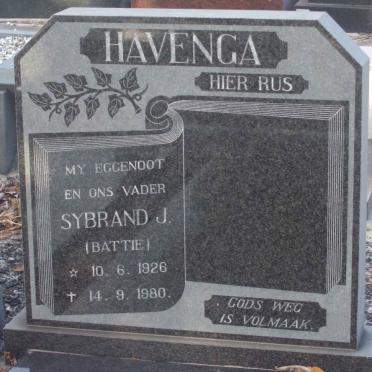 HAVENGA Sybrand J. 1926-1980