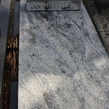 HEERDEN Carel Johannes, van 1939-1979