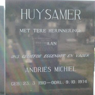 HUYSAMER Andries Michiel 1910-1974
