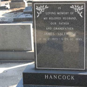 HANCOCK James Valentine 1923-1993