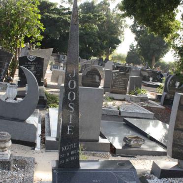 JOOSTE Kotie 1929-1973